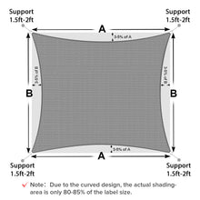 Load image into Gallery viewer, Artpuch Sun Shade Sail Triangle, Curved Edged Commercial Grade 185GSM Permeable Outdoor Shade Cloth for Deck, Backyard, Patio