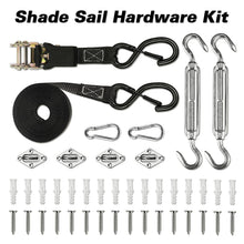 Load image into Gallery viewer, Artpuch Sun Shade Sail with Wire Rope, Commercial Heavy Duty with Shadesail Hardware Kit Breathable 98% UV Block for Playgrounds,Backyard (We Make Custom Size)