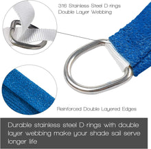 Load image into Gallery viewer, Artpuch 13.5'x10' Customize Blue Sun Shade Sail UV Block 185 GSM Commercial Rectangle Outdoor Covering for Backyard, Pergola (Customized Available)