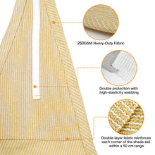 Load image into Gallery viewer, Artpuch Sun Shade Sail with Wire Rope, Commercial Heavy Duty with Shadesail Hardware Kit Breathable 98% UV Block for Playgrounds,Backyard (We Make Custom Size)