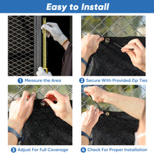 Load image into Gallery viewer, Artpuch Fence Privacy Screen 170GSM Privacy Fence with Grommets and Zips for Patio, Pool