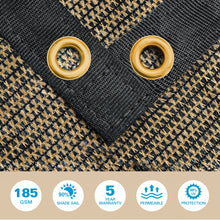 Load image into Gallery viewer, Artpuch 54" x 47'' Shade Cloth Outdoor Sun Shade Cover with Grommets Shade Tarp for Patio, Carport, Backyard