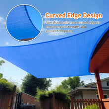 Load image into Gallery viewer, Artpuch 5.5'x10' Customize Blue Sun Shade Sail UV Block 185 GSM Commercial Rectangle Outdoor Covering for Backyard, Pergola (Customized Available)