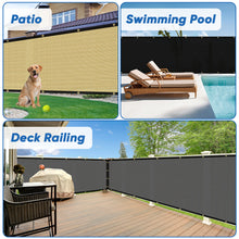 Load image into Gallery viewer, Artpuch Fence Privacy Screen 170GSM Privacy Fence with Grommets and Zips for Patio, Pool