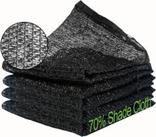 Load image into Gallery viewer, Artpuch 70% Shade Cloth with Grommets Mesh Sun Shade Tarp Black Outdoor Garden Sun Shade for Plants, Greenhouse,Pergola(Customized Available)