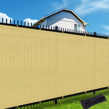 Load image into Gallery viewer, Artpuch Fence Privacy Screen 170GSM Privacy Fence with Grommets and Zips for Patio, Pool