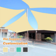 Load image into Gallery viewer, Artpuch Sun Shade Sail with Wire Rope, Commercial Heavy Duty with Shadesail Hardware Kit Breathable 98% UV Block for Playgrounds,Backyard (We Make Custom Size)