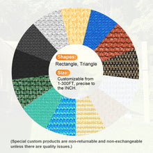 Load image into Gallery viewer, Artpuch Sun Shade Sail Triangle, Curved Edged Commercial Grade 185GSM Permeable Outdoor Shade Cloth for Deck, Backyard, Patio