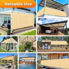 Load image into Gallery viewer, Artpuch Outdoor Pergola Shade Cover Sun Shade Cloth with Grommets Wheat Commercial Grade Patio Privacy Screen Shade Canopy (Customized Available) GN02New