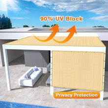 Load image into Gallery viewer, Artpuch Outdoor Pergola Shade Cover Sun Shade Cloth with Grommets Wheat Commercial Grade Patio Privacy Screen Shade Canopy (Customized Available) GN02New