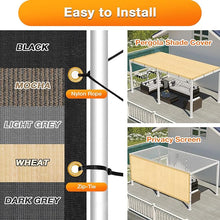 Load image into Gallery viewer, Artpuch Outdoor Pergola Shade Cover Sun Shade Cloth with Grommets Wheat Commercial Grade Patio Privacy Screen Shade Canopy (Customized Available) GN02New