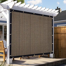 Load image into Gallery viewer, Artpuch Pergola Shade Cover with Grommets 90% UV Block Outdoor Sun Shade Cloth Privacy Screen for Patio (Customized Available) Mocha GN06