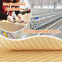 Load image into Gallery viewer, Artpuch Outdoor Pergola Shade Cover Sun Shade Cloth with Grommets Wheat Commercial Grade Patio Privacy Screen Shade Canopy (Customized Available) GN02New