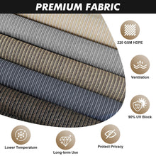 Load image into Gallery viewer, Artpuch Outdoor Roller Shade Fabric Blind Cordless Roll Up Shades, Wand Operation Exterior Roller Shade Cloth for Patio Porch Gazebo, 2 Poles and 1 Piece Fabric