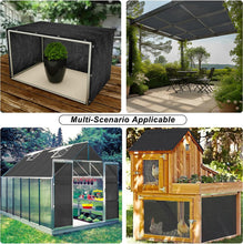 Load image into Gallery viewer, Artpuch 70% Shade Cloth with Grommets Mesh Sun Shade Tarp Black Outdoor Garden Sun Shade for Plants, Greenhouse,Pergola(Customized Available)
