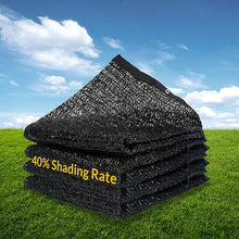 Load image into Gallery viewer, Artpuch 40% Shade Cloth with Grommets Mesh Sun Shade Tarp Black Outdoor Garden Sun Shade for Plants, Greenhouse,Pergola(Customized Available) DZ40-0