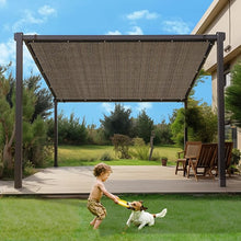 Load image into Gallery viewer, Artpuch Pergola Shade Cover with Grommets 90% UV Block Outdoor Sun Shade Cloth Privacy Screen for Patio (Customized Available) Mocha GN06