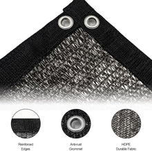 Load image into Gallery viewer, Artpuch 70% Shade Cloth with Grommets Mesh Sun Shade Tarp Black Outdoor Garden Sun Shade for Plants, Greenhouse,Pergola(Customized Available)