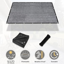Load image into Gallery viewer, Artpuch 40% Shade Cloth with Grommets Mesh Sun Shade Tarp Black Outdoor Garden Sun Shade for Plants, Greenhouse,Pergola(Customized Available) DZ40-0