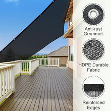 Load image into Gallery viewer, Artpuch 40% Shade Cloth with Grommets Mesh Sun Shade Tarp Black Outdoor Garden Sun Shade for Plants, Greenhouse,Pergola(Customized Available) DZ40-0