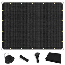 Load image into Gallery viewer, Artpuch Sun Shade Cloth with Upgraded Grommets & D-Ring Eyelets, 90% UV Protection Outdoor Shade Cover Canopy Privacy Screen for Patio, Pergola DGN05 Black (Custom Size)