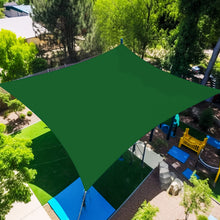 Load image into Gallery viewer, Artpuch Sun Shade Sail Curved Commercial Outdoor Shade Cover Dark Green Rectangle Heavy Duty Permeable 185GSM Backyard Shade Cloth for Patio Garden Sandbox (We Make Custom Size)
