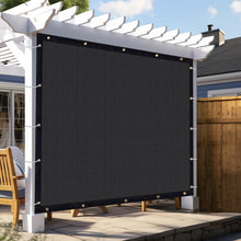 Load image into Gallery viewer, Artpuch Pergola Shade Cover with Grommets 90% UV Block Outdoor Sun Shade Cloth Privacy Screen for Patio (Customized Available) Black GN06