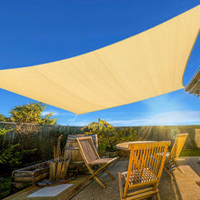 Load image into Gallery viewer, Artpuch Sun Shade Sail Curved Commercial Outdoor Shade Cover Beige Rectangle Heavy Duty Permeable 185GSM Backyard Shade Cloth for Patio Garden Sandbox (We Make Custom Size)