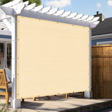 Load image into Gallery viewer, Artpuch Pergola Shade Cover with Grommets 90% UV Block Outdoor Sun Shade Cloth Privacy Screen for Patio (Customized Available) Wheat GN06