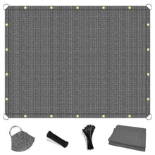 Load image into Gallery viewer, Artpuch Sun Shade Cloth with Upgraded Grommets & D-Ring Eyelets, 90% UV Protection Outdoor Shade Cover Canopy Privacy Screen for Patio, Pergola DGN05 Light Gray (Custom Size)