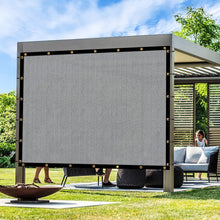 Load image into Gallery viewer, Artpuch Outdoor Pergola Shade Cover Sun Shade Cloth with Grommets Light Gray Commercial Grade Patio Privacy Screen Shade Canopy (Customized Available) GN02New