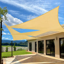 Load image into Gallery viewer, Artpuch Sun Shade Sail Curved Commercial Outdoor Shade Cover Sand Triangle Heavy Duty Permeable 185GSM Backyard Shade Cloth for Patio Garden Sandbox (We Make Custom Size)