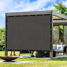 Load image into Gallery viewer, Artpuch Outdoor Pergola Shade Cover Sun Shade Cloth with Grommets Dark Gray Commercial Grade Patio Privacy Screen Shade Canopy (Customized Available) GN02New