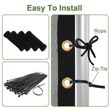 Load image into Gallery viewer, Artpuch Pergola Shade Cover with Grommets 90% UV Block Outdoor Sun Shade Cloth Privacy Screen for Patio (Customized Available) Light Gray GN06