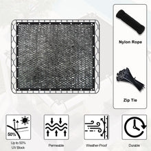Load image into Gallery viewer, Artpuch 70% Shade Cloth with Grommets Mesh Sun Shade Tarp Black Outdoor Garden Sun Shade for Plants, Greenhouse,Pergola(Customized Available) PLDZ70-5