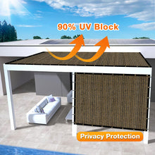 Load image into Gallery viewer, Artpuch Outdoor Pergola Shade Cover Sun Shade Cloth with Grommets Mocha Commercial Grade Patio Privacy Screen Shade Canopy (Customized Available) GN02New