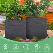 Load image into Gallery viewer, Artpuch Grow Bags 4 Pack 10 Gallon, Gray Heavy Duty Fabric Pot with Handle HDPE Reusable Garden Plant Pots for Indoor/Outdoor