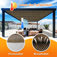 Load image into Gallery viewer, Artpuch Outdoor Pergola Shade Cover Sun Shade Cloth with Grommets Mocha Commercial Grade Patio Privacy Screen Shade Canopy (Customized Available) GN02New