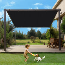 Load image into Gallery viewer, Artpuch Pergola Shade Cover with Grommets 90% UV Block Outdoor Sun Shade Cloth Privacy Screen for Patio (Customized Available) Black GN06