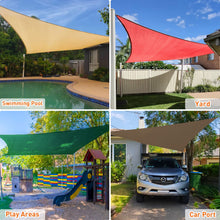 Load image into Gallery viewer, Artpuch Sun Shade Sail Curved Commercial Outdoor Shade Cover Sand Rectangle Heavy Duty Permeable 185GSM Backyard Shade Cloth for Patio Garden Sandbox (We Make Custom Size)