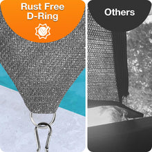 Load image into Gallery viewer, Artpuch Sun Shade Cloth with Upgraded Grommets & D-Ring Eyelets, 90% UV Protection Outdoor Shade Cover Canopy Privacy Screen for Patio, Pergola DGN05 Dark Gray (Custom Size)