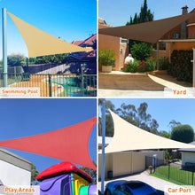 Load image into Gallery viewer, Artpuch Sun Shade Sail Curved Commercial Outdoor Shade Cover Sand Triangle Heavy Duty Permeable 185GSM Backyard Shade Cloth for Patio Garden Sandbox (We Make Custom Size)