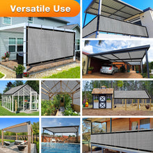 Load image into Gallery viewer, Artpuch Outdoor Pergola Shade Cover Sun Shade Cloth with Grommets Light Gray Commercial Grade Patio Privacy Screen Shade Canopy (Customized Available) GN02New