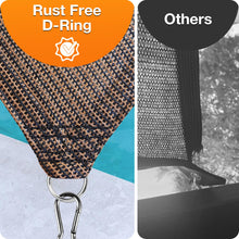 Load image into Gallery viewer, Artpuch Sun Shade Cloth with Upgraded Grommets & D-Ring Eyelets, 90% UV Protection Outdoor Shade Cover Canopy Privacy Screen for Patio, Pergola DGN05 Mocha (Custom Size)