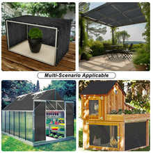 Load image into Gallery viewer, Artpuch 70% Shade Cloth with Grommets Mesh Sun Shade Tarp Black Outdoor Garden Sun Shade for Plants, Greenhouse,Pergola(Customized Available) PLDZ70-5
