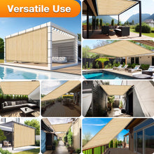 Load image into Gallery viewer, Artpuch Sun Shade Cloth with Upgraded Grommets & D-Ring Eyelets, 90% UV Protection Outdoor Shade Cover Canopy Privacy Screen for Patio, Pergola DGN05 Wheat (Custom Size)