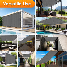 Load image into Gallery viewer, Artpuch Sun Shade Cloth with Upgraded Grommets & D-Ring Eyelets, 90% UV Protection Outdoor Shade Cover Canopy Privacy Screen for Patio, Pergola DGN05 Light Gray (Custom Size)