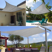 Load image into Gallery viewer, Artpuch 10' x 10' Sun Shade Sails Square Canopy, Sand UV Block Cover for Outdoor Patio Garden Yard