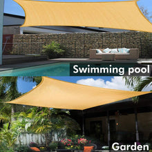 Load image into Gallery viewer, Artpuch 10' x 10' Sun Shade Sails Square Canopy, Sand UV Block Cover for Outdoor Patio Garden Yard
