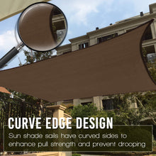 Load image into Gallery viewer, Artpuch 10' x 13' Shade Sails 185GSM Rectangle Shade Sail UV Block for Patio Garden Outdoor Facility